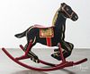 Painted Black Beauty hobby horse, 28'' h.