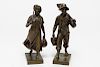 M. Fahrnich (19th/20th C.)- Bronze Sculpture Pair