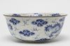 Chinese Blue & White Porcelain Dragon Punch Bowl