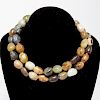 Kenneth J. Lane Layered Agate Necklace