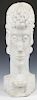 American School (20th c.) Carved Marble Bust