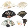 7 Antique/Vintage Asian and European Hand Painted Fans