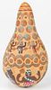 Michele Tejuola Turner (b. 1956) Carved and Painted Gourd, 1991