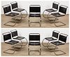 10 Vintage Knoll Dining Chairs, Mies van der Rohe