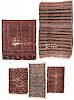 Group of 5 Estate Antique Rugs
