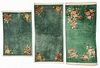 3 Old Chinese Art Deco Small Rugs