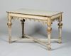 NEO-GOTHIC PAINTED AND PARCEL-GILT TABLE