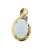 Opal Diamond 10k Gold Pendant