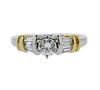 Platinum 18K Gold Diamond Engagement Ring