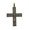 Antique Enamel Cross Pendant