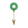 14k Gold Jade Arrow Stick Pin