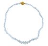 Buccellati 18k Gold Calsp Aquamarine Necklace