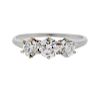 Platinum Diamond 3 Stone Engagement Ring