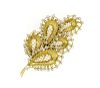 Boucheron Paris 18k Gold Diamond Brooch Pin