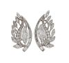 EGL 1950s Platinum 4.96ctw Diamond Earrings