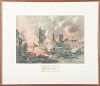 Gustave Fraipont (Belgian-French, 1878-1962), Ypres Hand-Colored Lithograph Plus Boucart and Shanland
