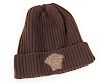 Versace Brown Knitted Beanie, New in Bag