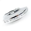 Paloma Picasso for Tiffany & Co Approx. 1.20 Carat Baguette Cut Diamond and 18 Karat White Gold Flying Saucer Band Ring.