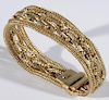 Tiffany & Co. 14 karat gold mesh bracelet having four mesh bands. lg. 6 3/4in., 34.4 grams