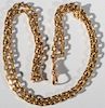 18 karat gold chain with one clip. lg. 25in., 34.3 grams