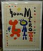 Joan Miro (1893-1983), lithograph in colors, Poster for Exhibition of 1948, on marais, a proof before letters, mourlot calls