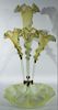 Art glass epergne. ht. 19in. Provenance: Property from the Estate of Frank Perrotti Jr. of Hamden, Connecticut