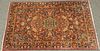 Sarouk Oriental throw rug. 6'7" x 4'