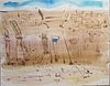 William G. Congdon (1912-1998)  Watercolor "Luxor"