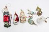Vintage Hand-Painted Glass Christmas Ornaments, 7