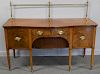 Antique Banded and Serpentine Front Sideboard