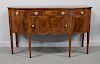 Antique Mahogany Bow Front Sideboard.