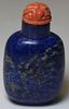 Lapis Lazulis and Carved Hardstone Snuff Bottle.