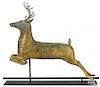 Swell bodied leaping stag weathervane, ca. 1875