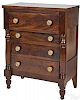 Pennsylvania child's Sheraton chest of drawers