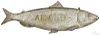 Carved and painted fish trade sign, late 19th c.
