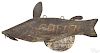Carved and painted catfish trade sign
