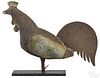 Full bodied hand made folk art rooster weathervane