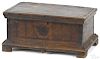 Miniature walnut blanket chest, late 18th c.