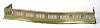 English brass serpentine fire fender, 19th c.