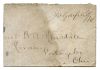 James Garfield Signed Partial Envelope.