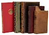 Lot of Five Antiquarian Leatherbound Books.