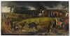 19C. French Battle Scene Military Painting