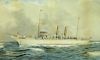 William R. Clark Wood WC German Steamship Painting