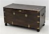 19C. Chinese Brass Mounted Camphor Wood Chest