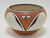 Gladys Paquin Native American Art Pottery Bowl