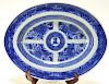 Chinese Blue Fitzhugh Armorial Porcelain Plate