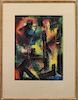 C. Albert, Signed 20th C. Figural Abstract