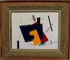 20th C. Abstract Oil on Canvas Painting