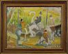 Signed, 20th C Painting of a Carousel