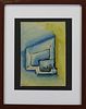 Signed Roger Fry, Abstract Watercolor